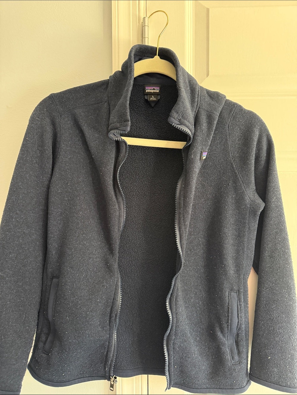 Patagonia Boys Zip-Up Fleece Jacket - blue